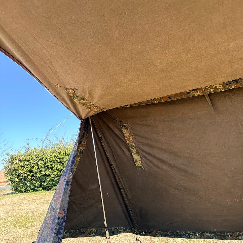 希少】ドイツ軍 軍幕 パップテント ファスナー加工済み 2枚セット