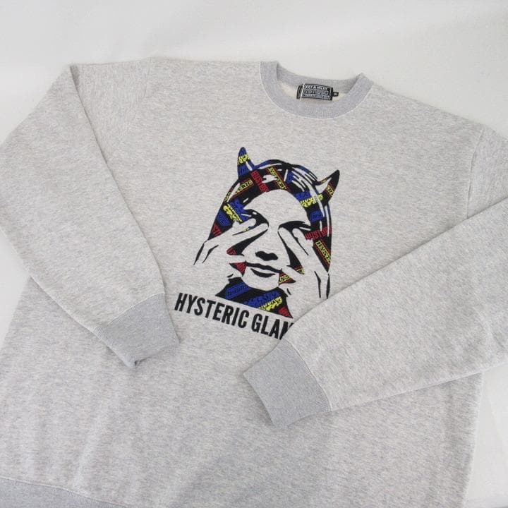 ☆タグ付き☆ヒステリックグラマー SEE NO EVIL刺繍 スウェット XL