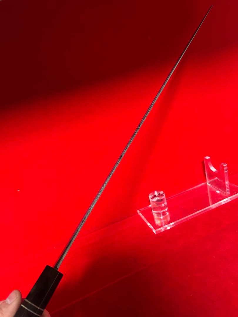 01565 包丁 マグロ包丁 先丸型 両刃 玉鋼 鬼反り 未使用品 | Shop at