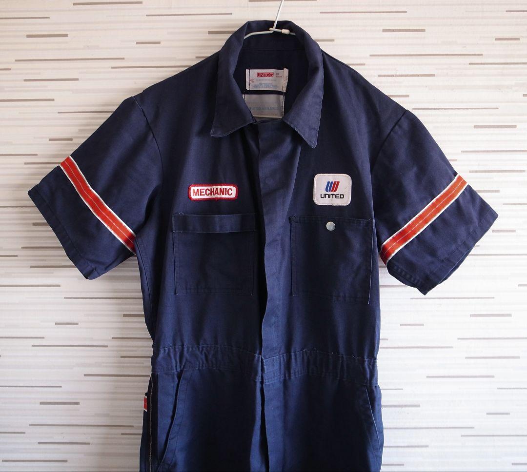 UNITED ユナイテッド航空 メカニック ツナギ／整備士 制服 ユニフォーム つなぎ 作業服 メンズ 送料無料 長袖ツナギ ヒップオープン レディース