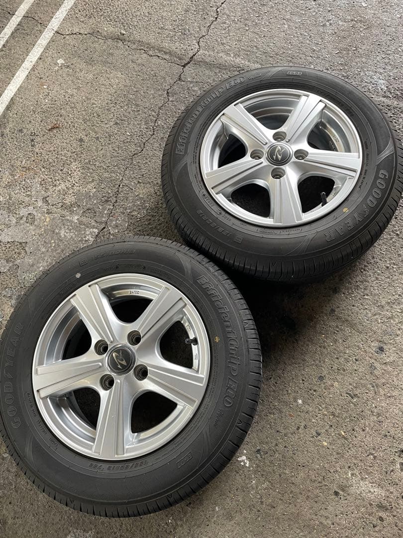 155/80R13 バリ溝　アルミホール　2本セット　パッソ　ブーン　② 昔のサイズで出ています「155/80R13」編 | トヨタ パッソ タイヤ