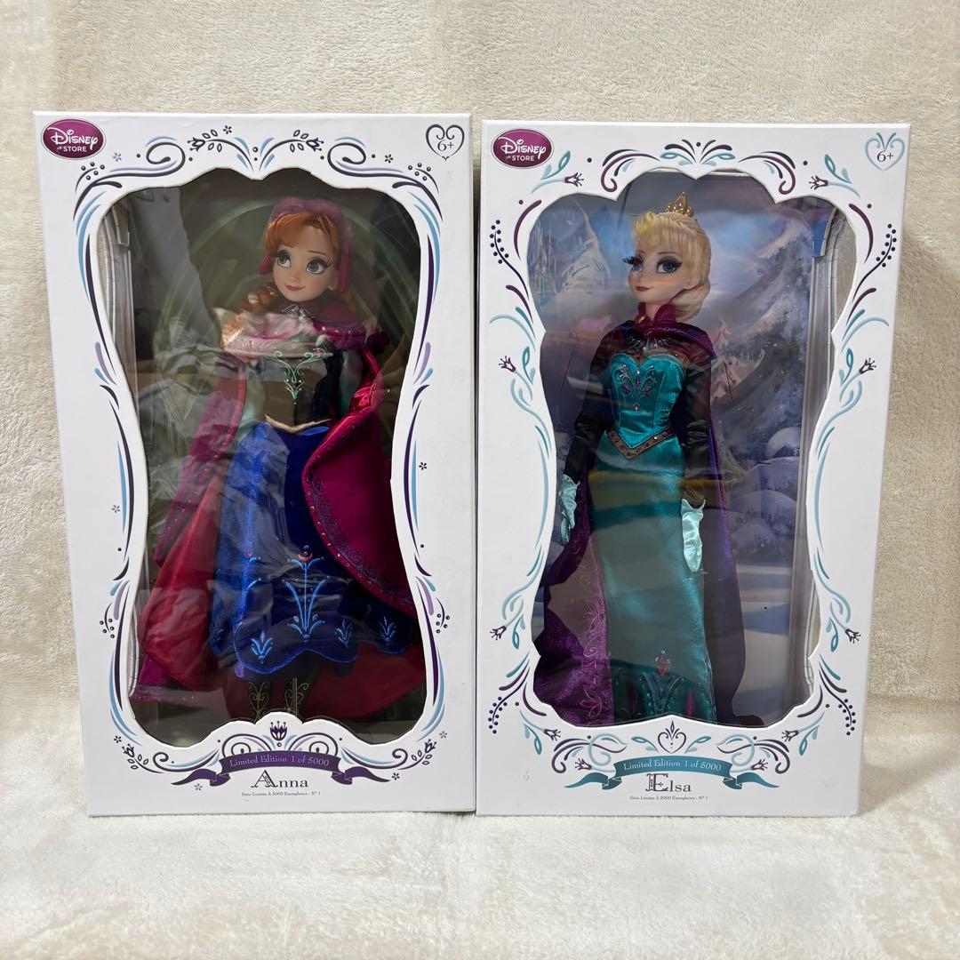 【5000体限定】アナと雪の女王 リミテッドドール アナ エルサ 2体セット 5000体限定】アナと雪の女王 リミテッドドール アナ エルサ 2体セット