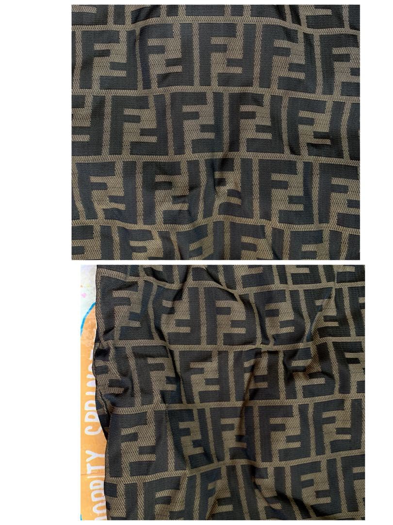 USED①フェンディFENDI☆ズッカ柄☆リバーシブルトートバッグ