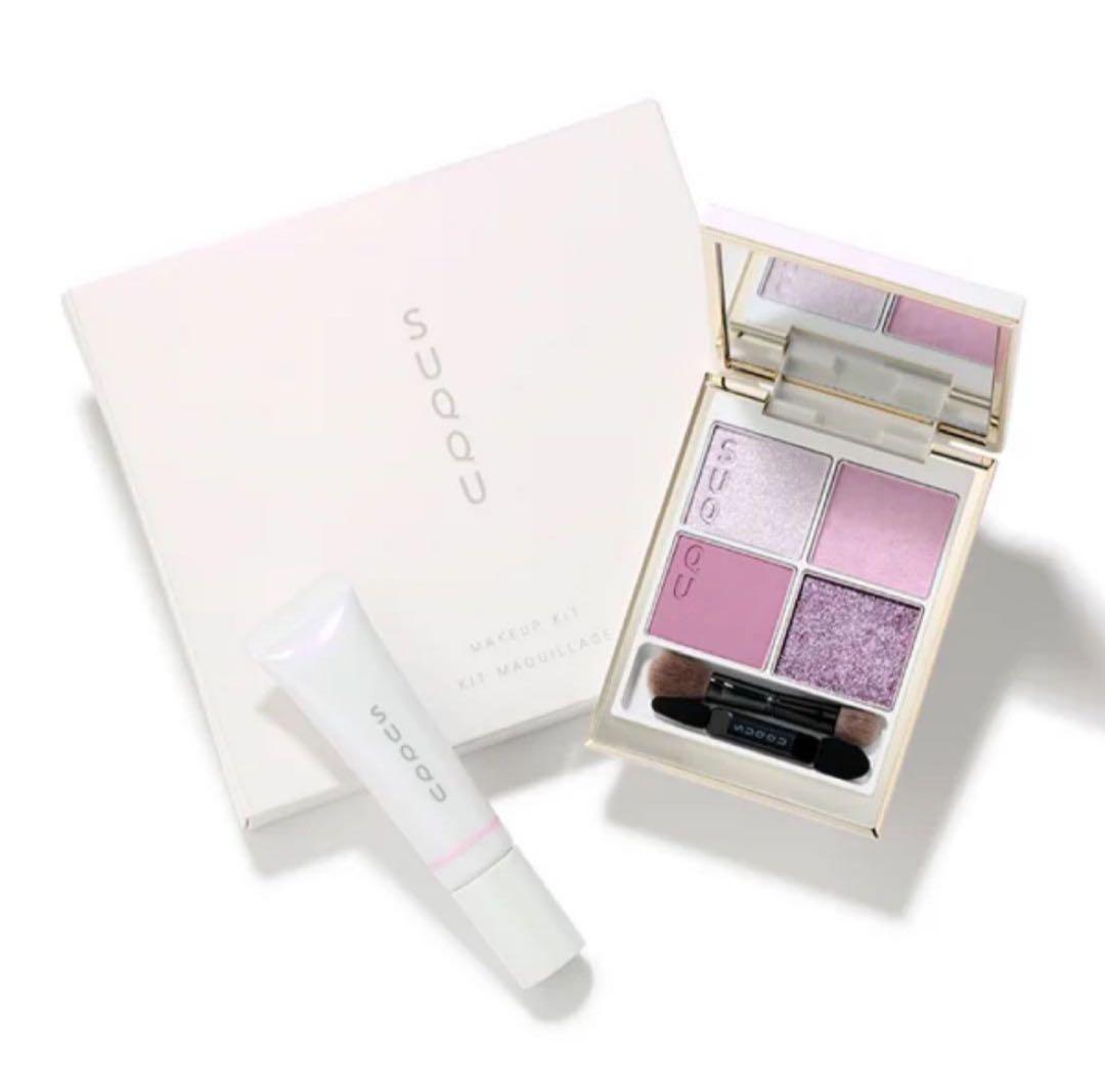 【限定】SUQQU スック メイクアップ キット 舜華  2025ホリデーコフレ モイスチャー グレイズ リップスティック｜SUQQU他、1商品を使った