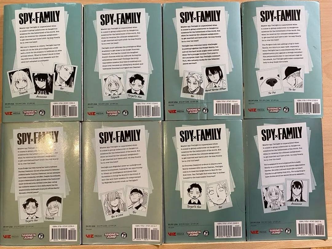 スパイファミリー SPY FAMILY 1-8巻セット 英語版 - メルカリ