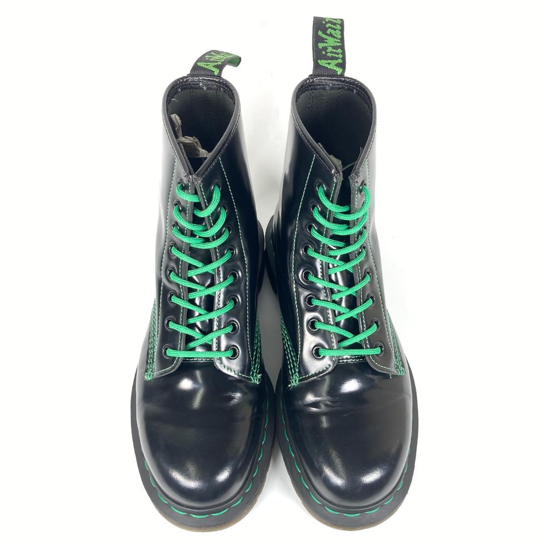 稀少カラー ドクターマーチン 1460 GS 8ホールブーツ グリーンステッチ