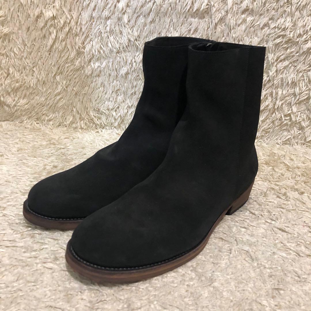 未使用✨カズユキクマガイ ブーツ　ブラック　サイズ42　27cm ブラック KAZUYUKI KUMAGAI ATTACHMENT(カズユキクマガイアタッチメント) サイド