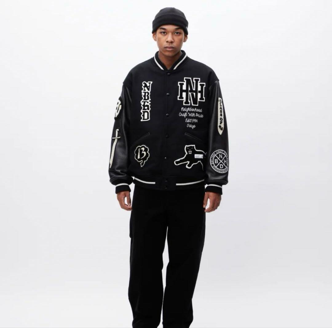 NEIGHBORHOOD STADIUM JACKET スタジャン ハンガー付き - メルカリ