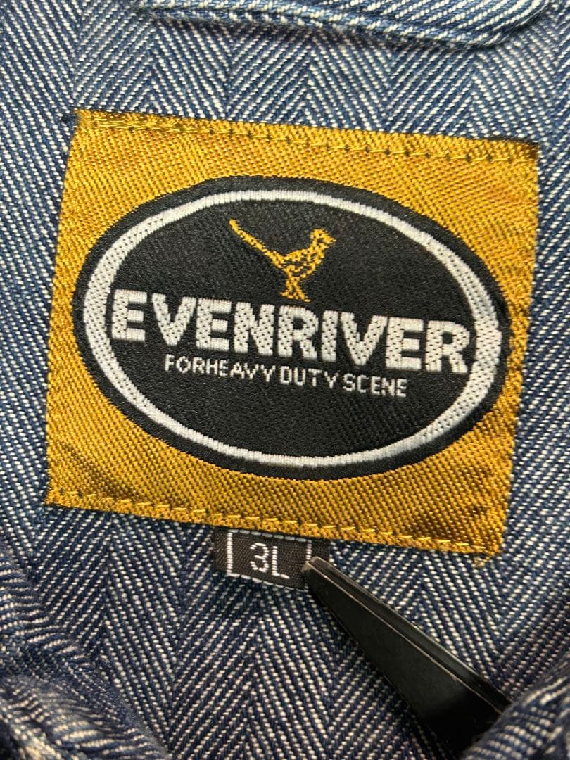 MAC TOOLS ストライプデニムオーバーオール イーブンリバー - メルカリ