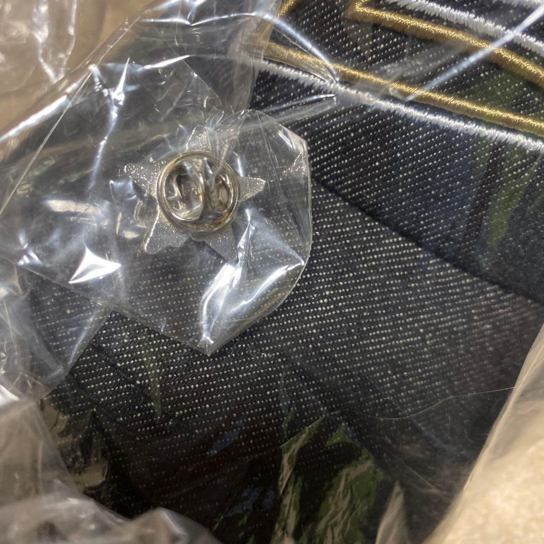 新品未開封未使用 ピンバッチ付きE.YAZAWAデニムメッシュキャップ