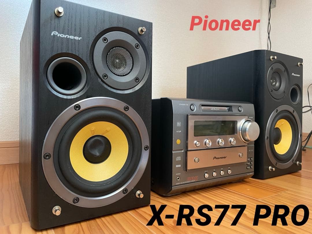 パイオニア　pioneer X-RS77PRO MD CD ミニコンポ パイオニア pioneer X-RS77PRO MD CD ミニコンポ - メルカリ