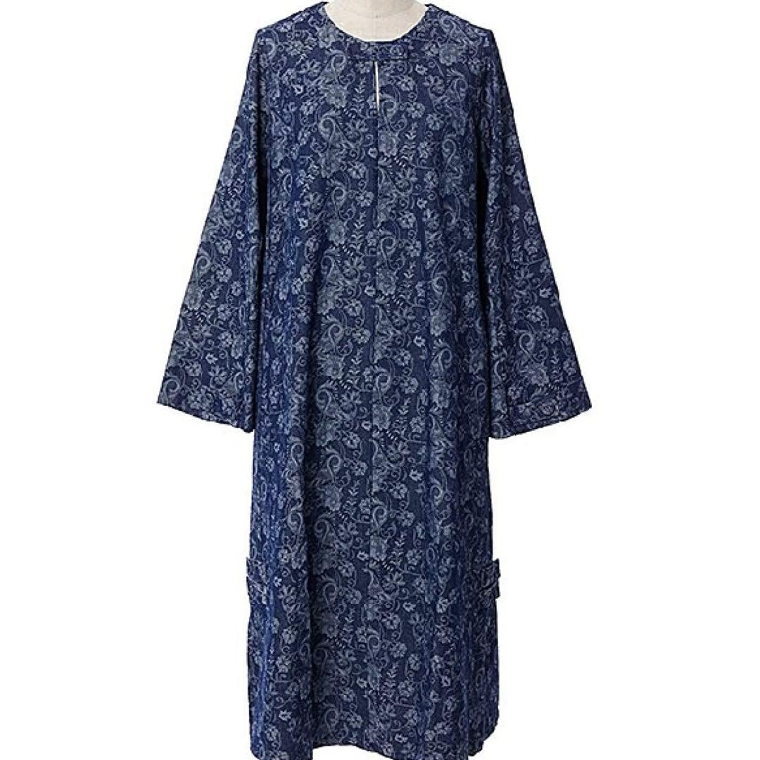 【完売品】ジャカジャンデニムＯＰ／アズノゥアズオオラカ　ペイズリー柄 コート | アズノゥアズ レディース服のファッション通販サイト