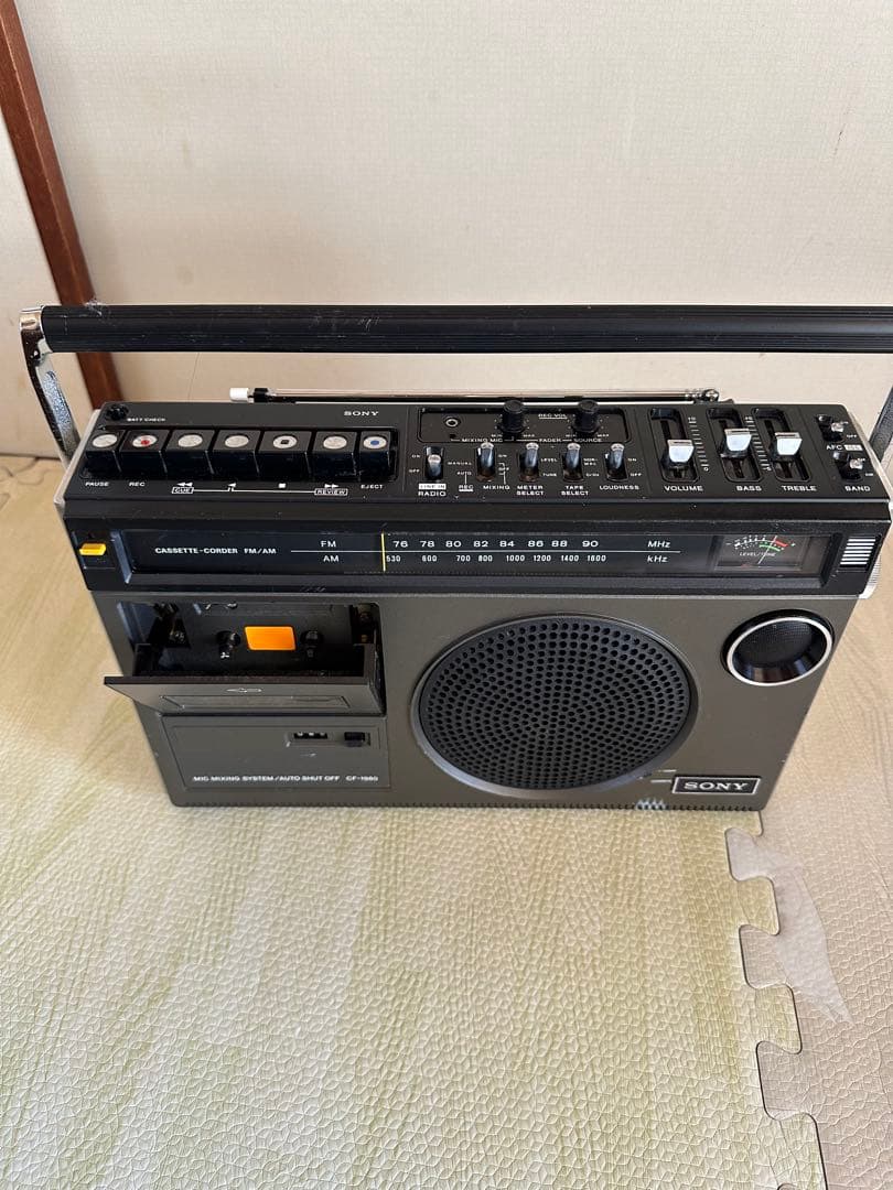 SONY CF-1980 ラジカセ FM/AMカセット初代モデル レトロ - メルカリ