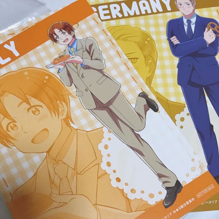 ヘタリア ドイツ イタリア 缶バッジ おまけ付き - メルカリ