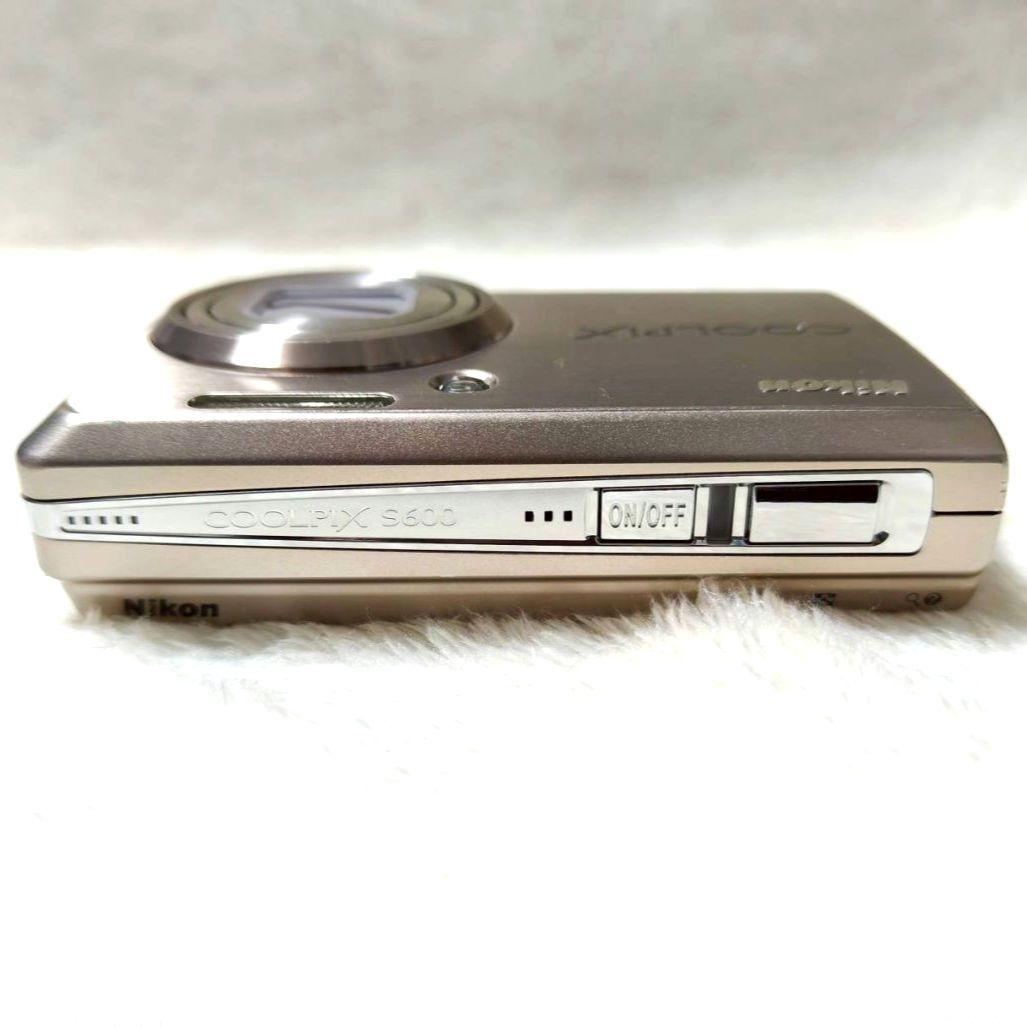 NIKON COOLPIX S600 シャンパンゴールド オールドコンデジ - メルカリ