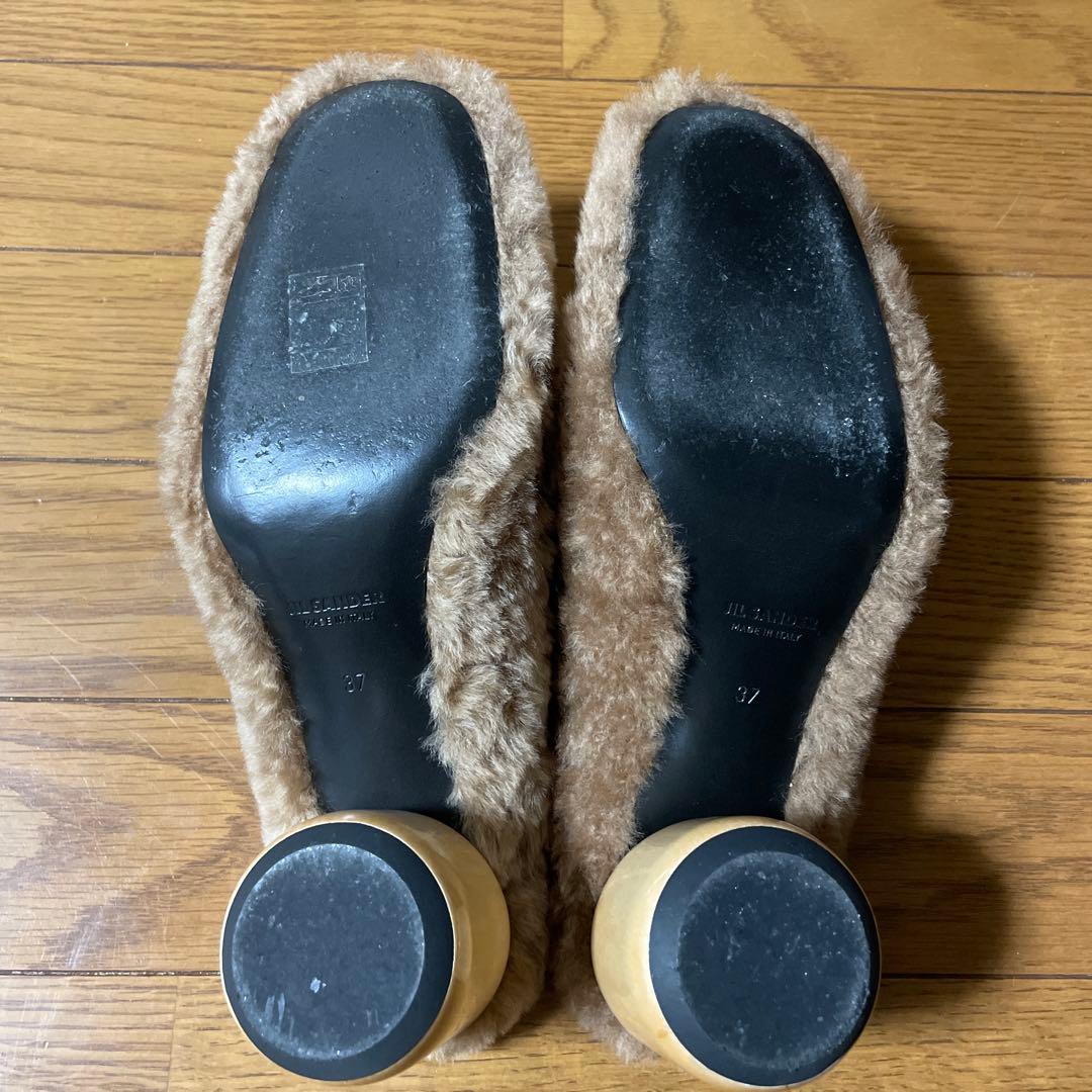 美品】JIL SANDER ⭐︎ ブラウンファーミュール 37 - メルカリ