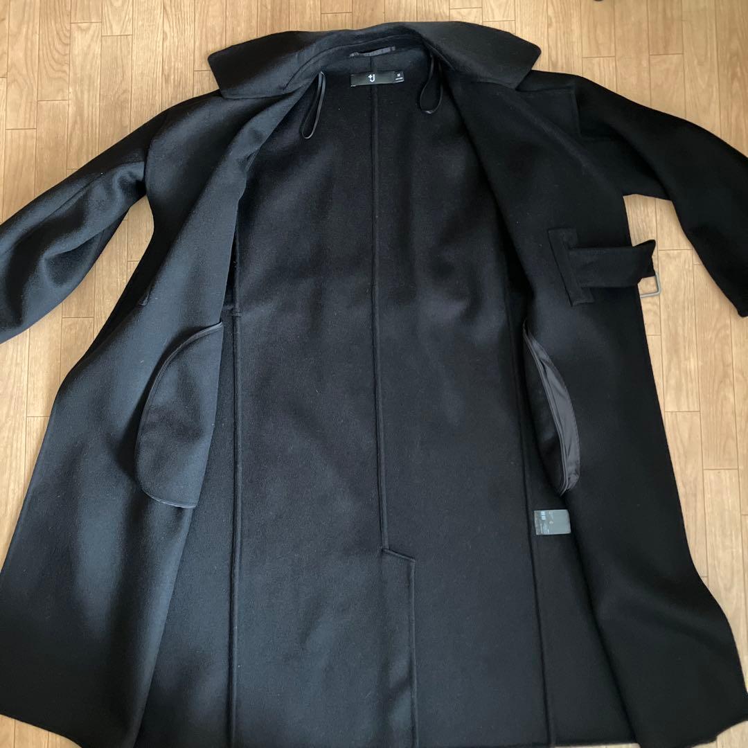 タイムセール】ユニクロ +J カシミアブレンドラップロングコート