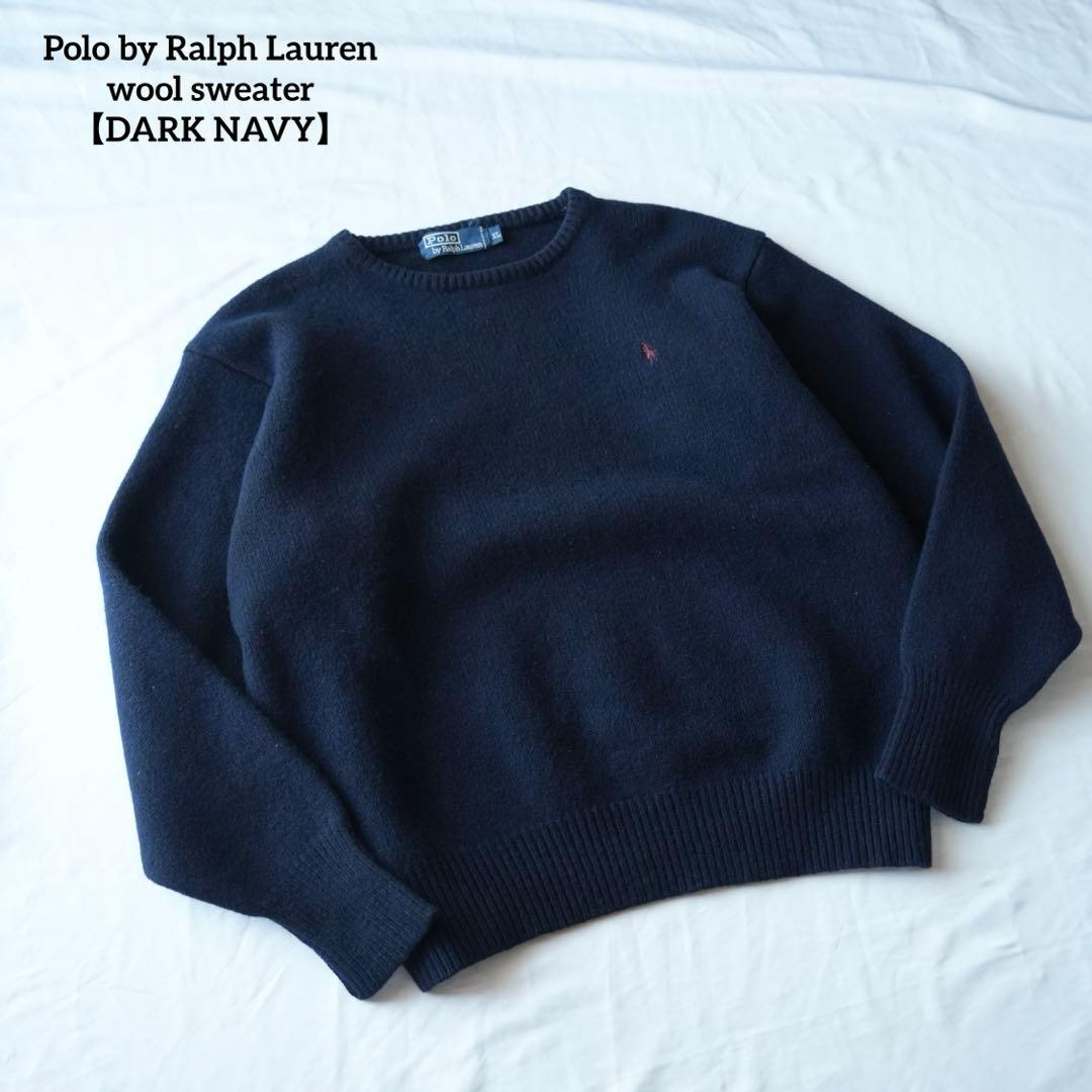 90s Polo by Ralph Lauren ラムウール　セーター　ニット 90s ポロ ラルフローレン ワンポイント ロールネック ラムウールニット