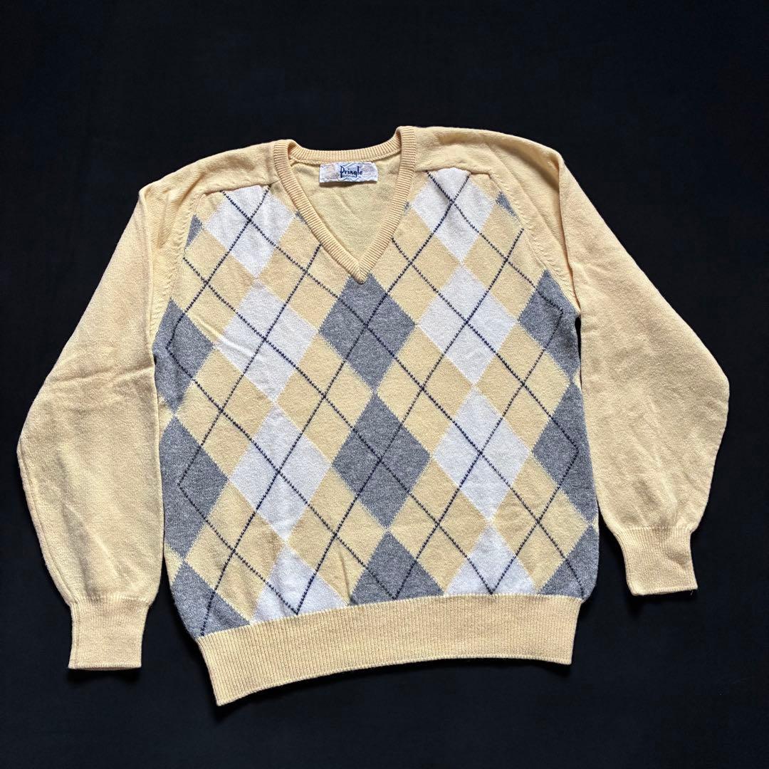 スコットランド製 Pringle of Scotland アーガイルセーター - メルカリ