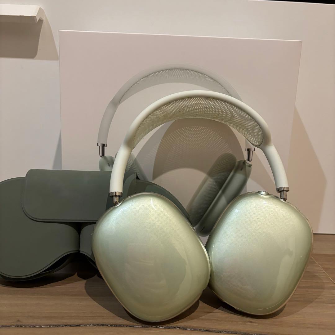Apple AirPods Max グリーン本体とケース Apple 「訳あり品-外装箱傷あり」新品 AirPods Max グリーン MGYN3J/A