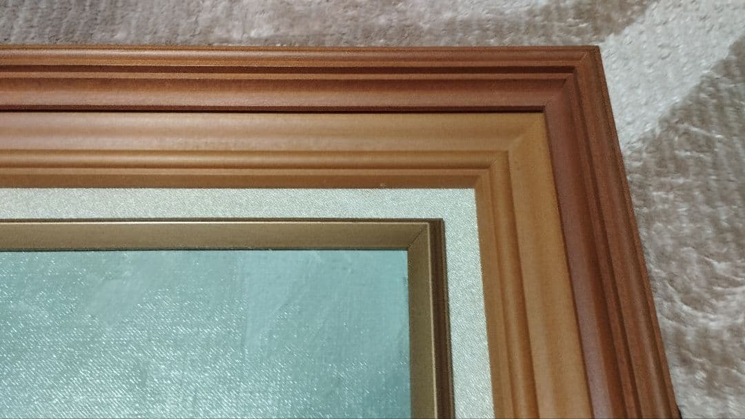 バラの花束 油絵 木製フレーム付き 高島屋