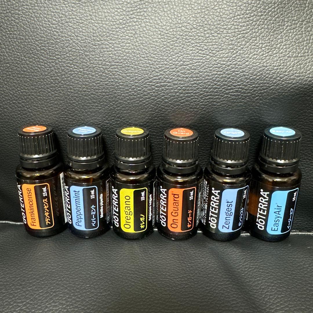 【人気セット】doTERRA エッセンシャルオイル 6本セット未開封含む 並行輸入品】ドテラ ダイジェストゼン アロマオイル （日本名