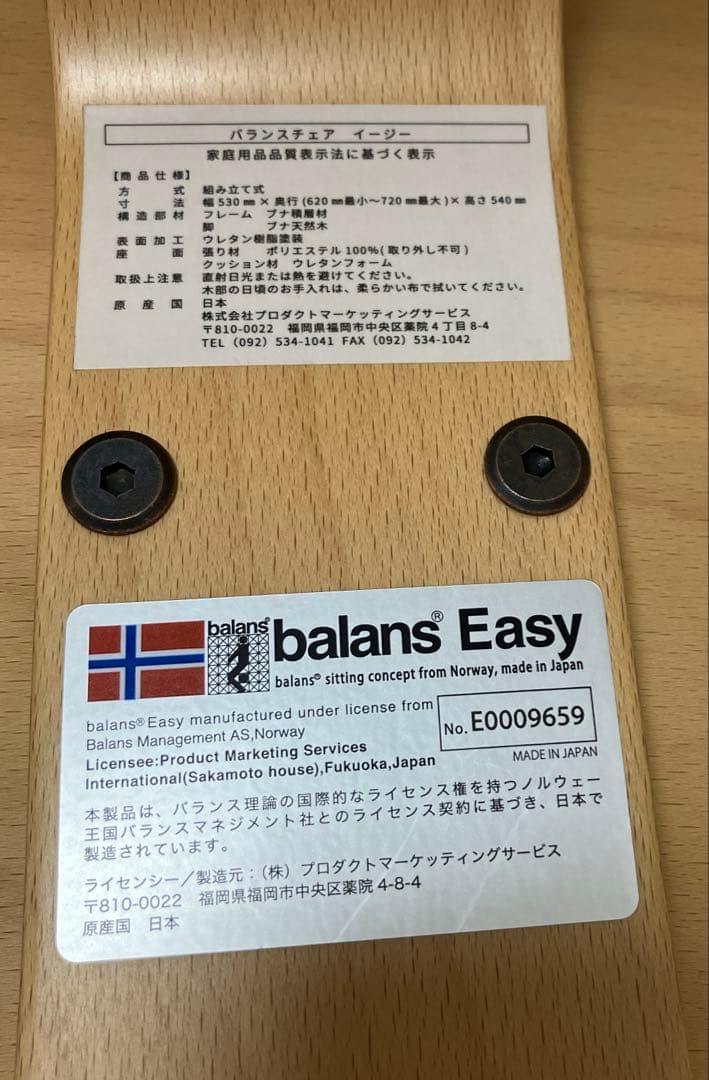 サカモトハウス バランスラボ バランスチェア イージー 姿勢矯正イス