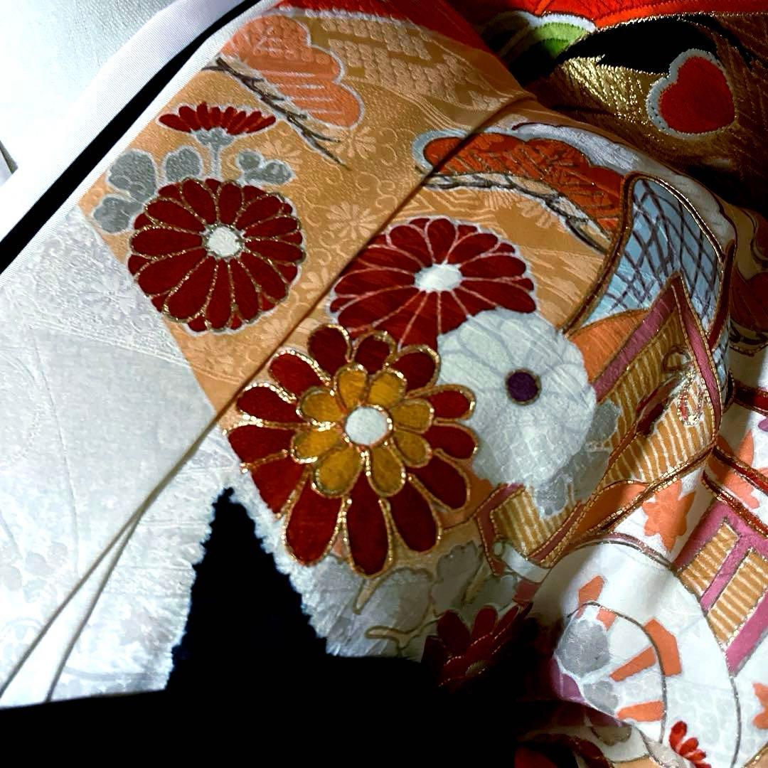 振袖フルセット 絞り 手描き友禅 手刺繍 吉祥文様 鳳凰 成人式振袖