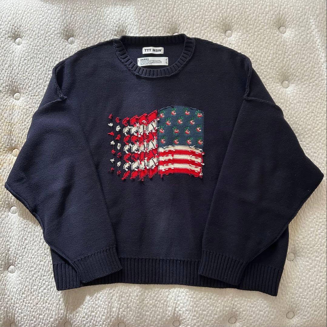 dairiku tttmsw コラボニット 星条旗 - メルカリ