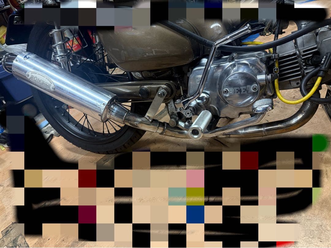 スーパーカブ 武川ボンバーマフラー ワンオフ マフラー 送料込み