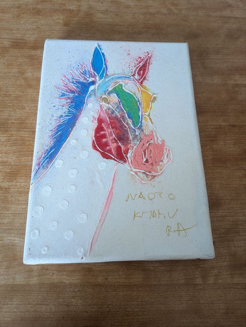 NAOTO KITAMURA 馬の絵 立体的アート 原画 F4 「26520 自分を見失ったシマウマ」 | NAOTO KITAMURA ONLINE STORE