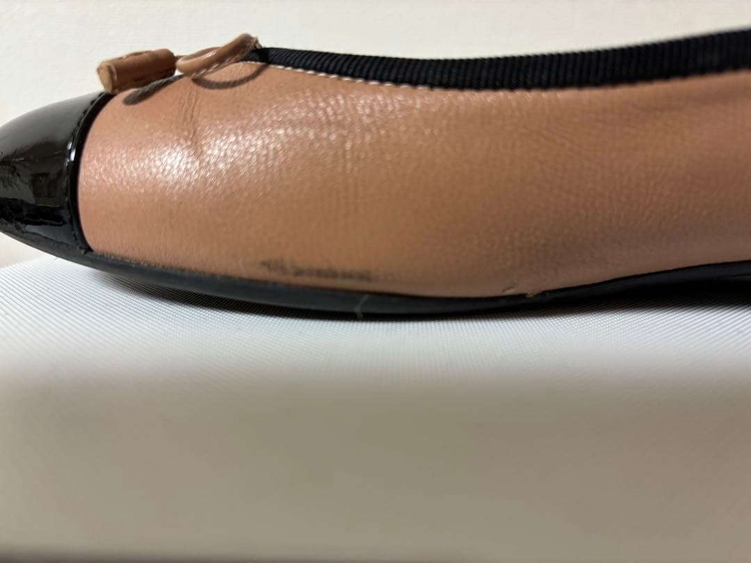 みーちゃん様専用 PRADA バレエシューズ ベージュ/ブラック 37 1/2