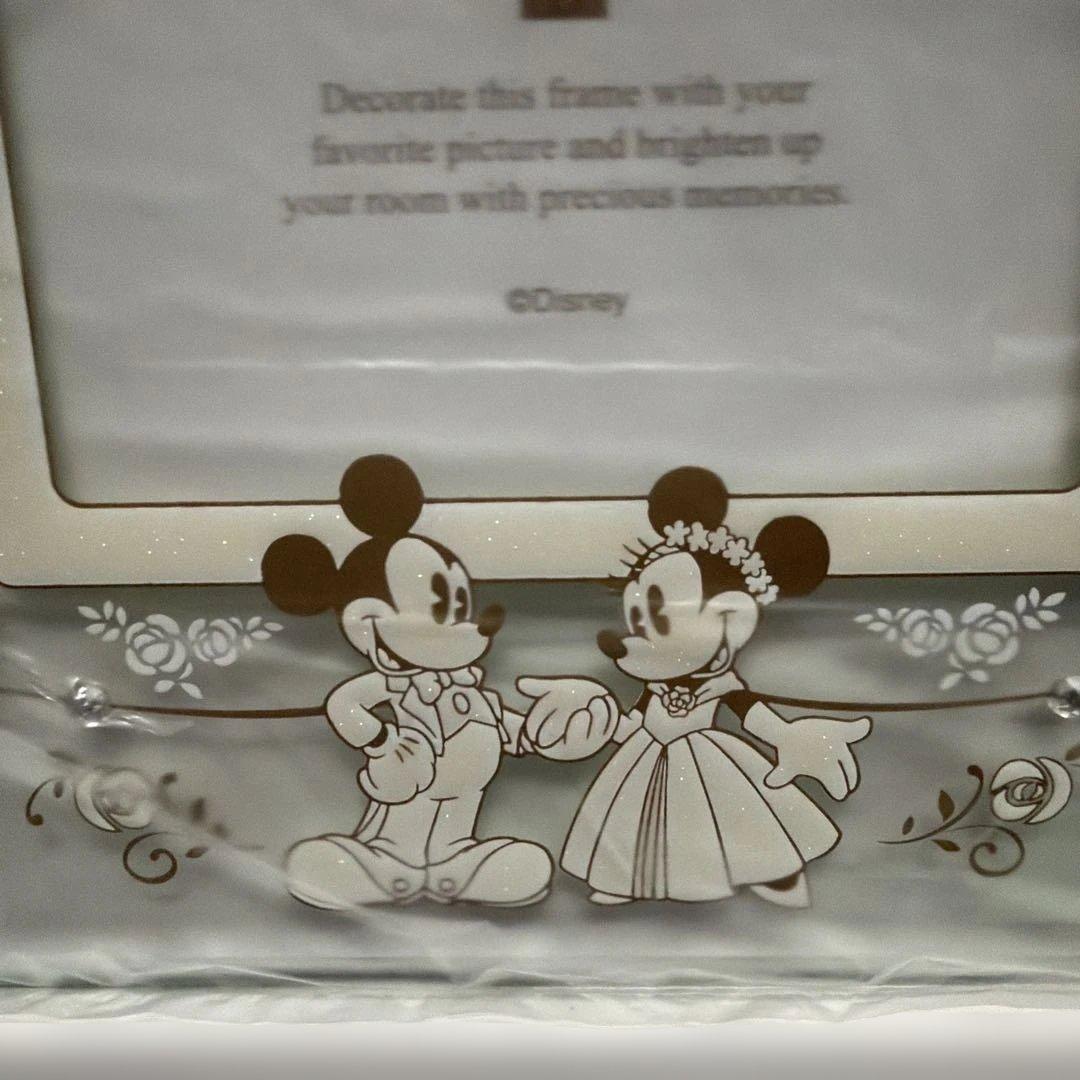 美品‼️未使用ディズニーミッキー ミニー ウエディングフォトフレーム