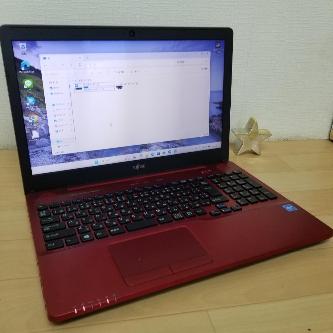 SSD Win11 DVD再生可 即使用可ノートPC 富士通 (E3429) - メルカリ