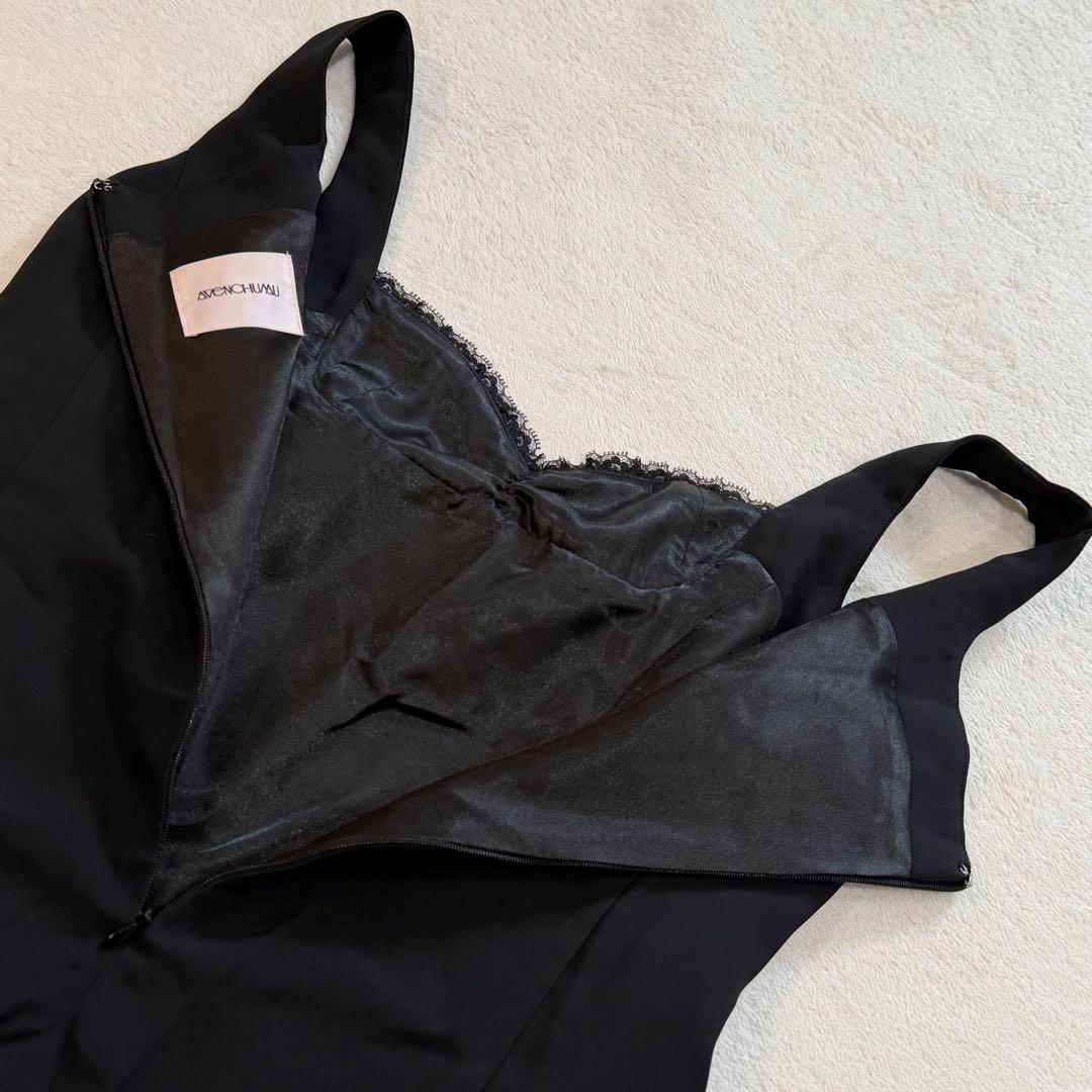 AVENCHUMU Buckle belt garter dress 黒 S - メルカリ