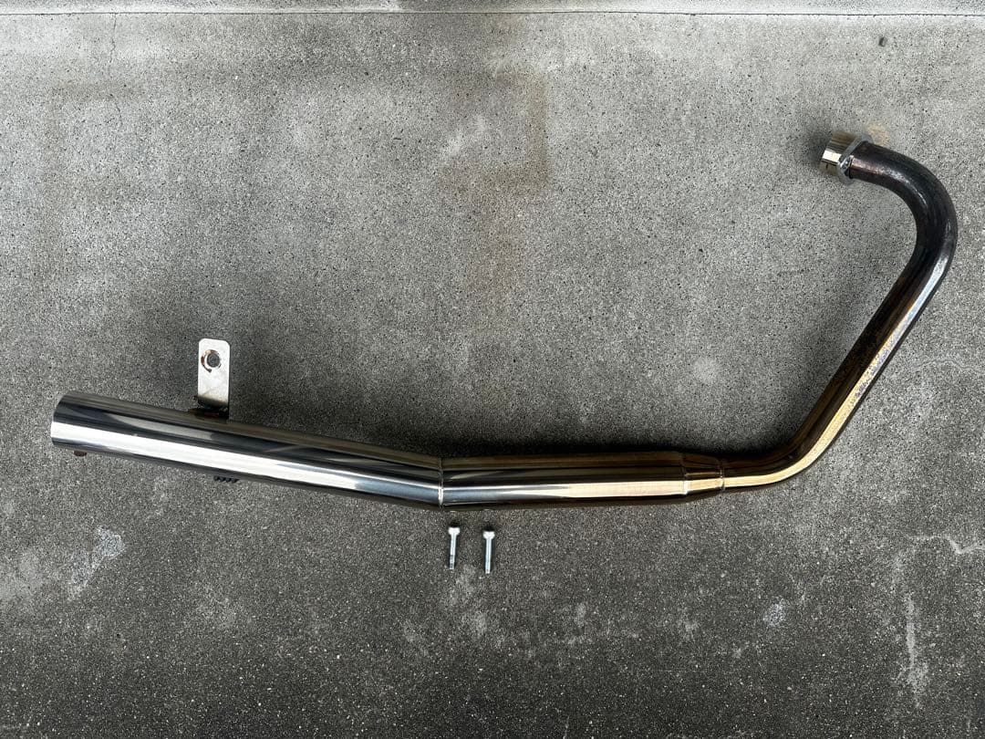 スズキ　GN125 GN125Hステンレス　弾丸マフラー　ボルトセット　中古品 スズキ GN125 GN125Hステンレス 弾丸マフラー ボルトセット 中古品