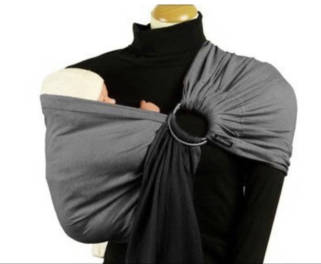 Didymos ブラック×グレー スリング 男女兼用としてもおすすめのスリング、夏の｜ディディモス ピケ