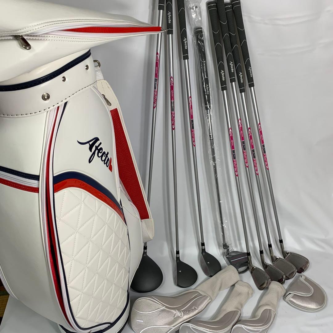 【レフティ】極美品 Afecto レディース ゴルフクラブ 8本セット 楽天市場】レディースゴルフセット Afecto CR-01【右用/左用】ゴルフ