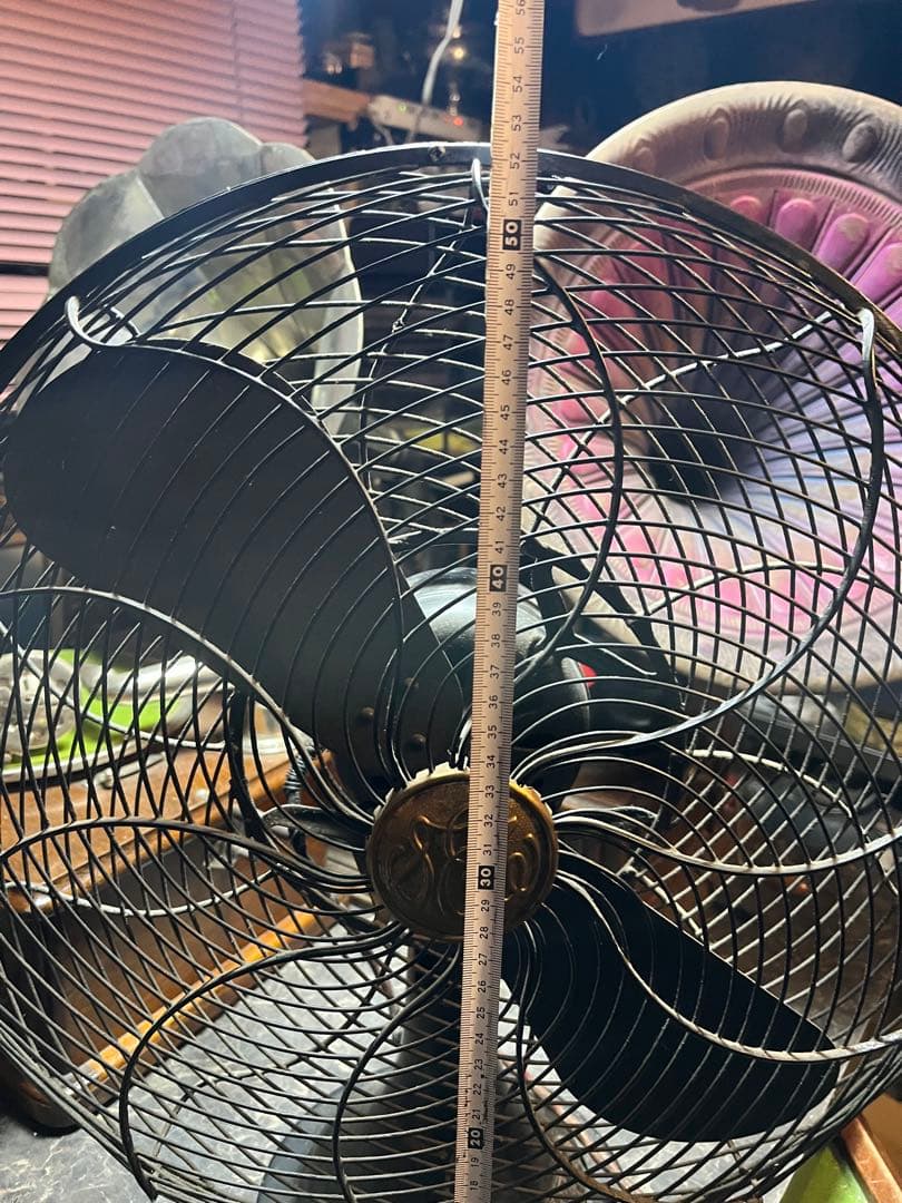 レトロ扇風機、芝浦扇風機、鉄製扇風機、芝浦製作所、特大扇風機、直径