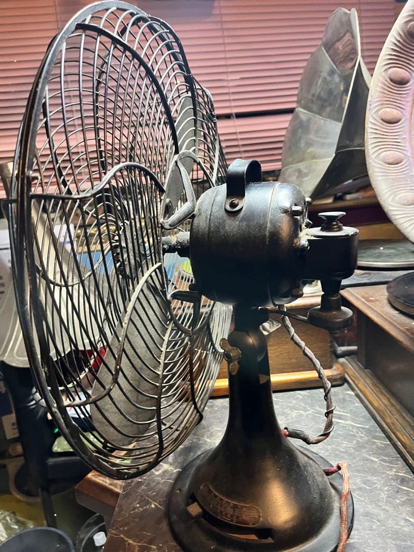 レトロ扇風機、芝浦扇風機、鉄製扇風機、芝浦製作所、特大扇風機、直径