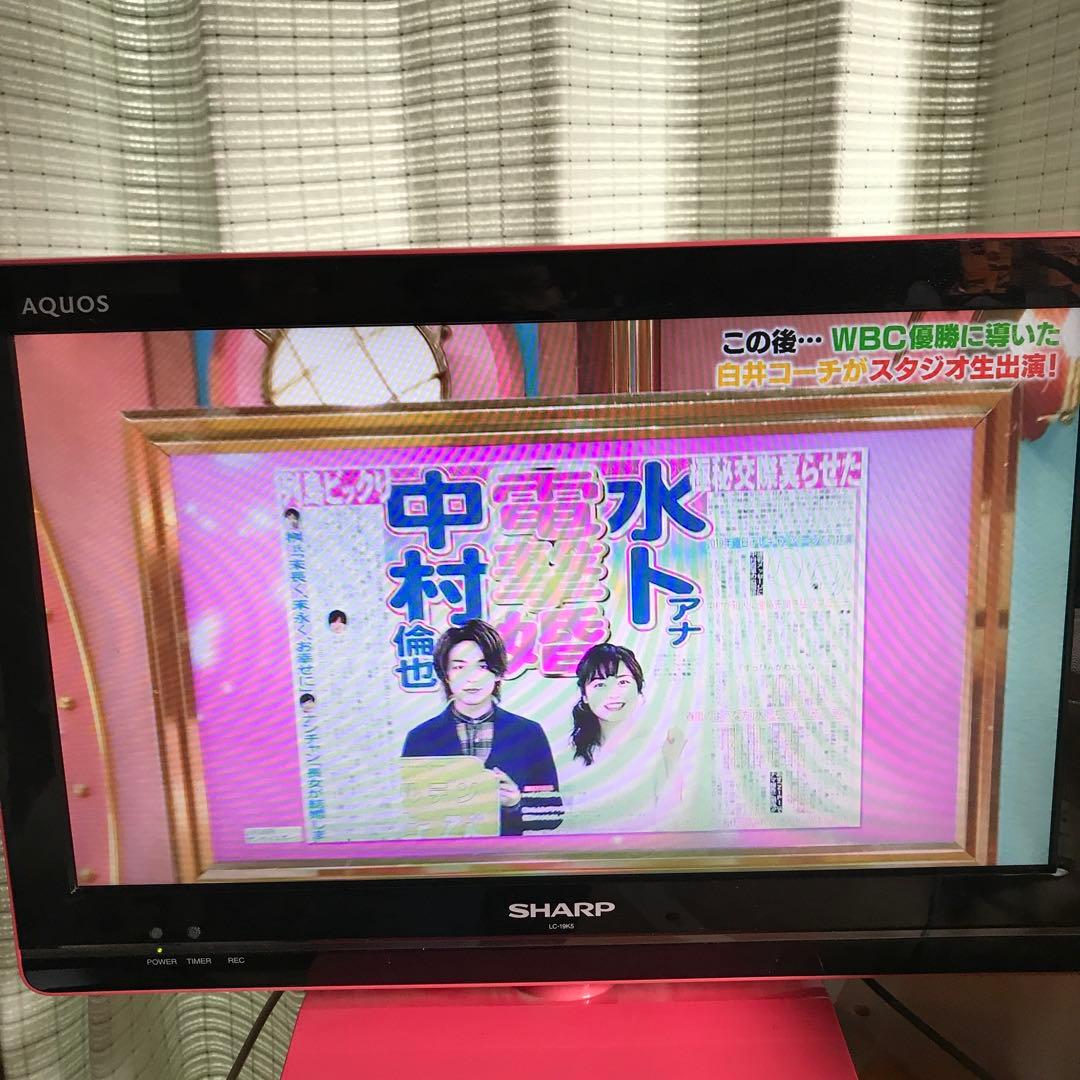 AQUOS ピンク テレビ 19インチ ୨୧⑅*
