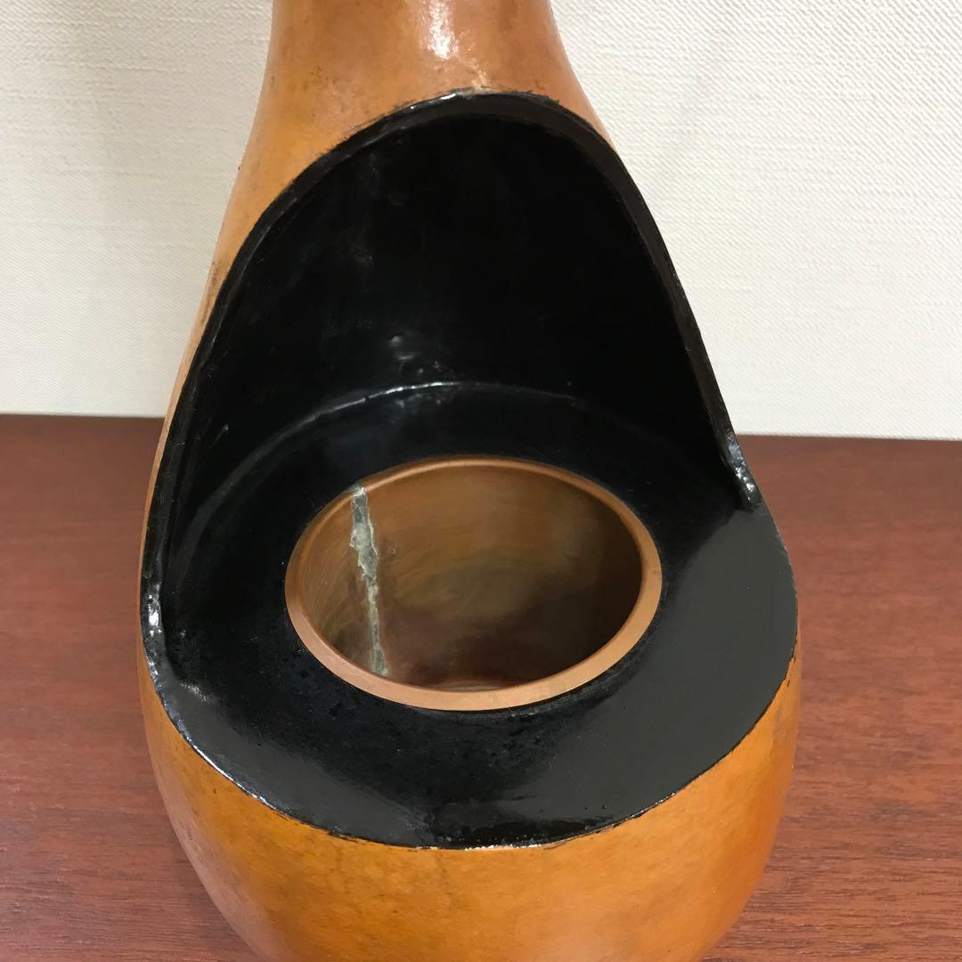 ふくべ細工 瓢箪 ひょうたん 花器 花入 縦型 茶道 華道 床の間 - メルカリ