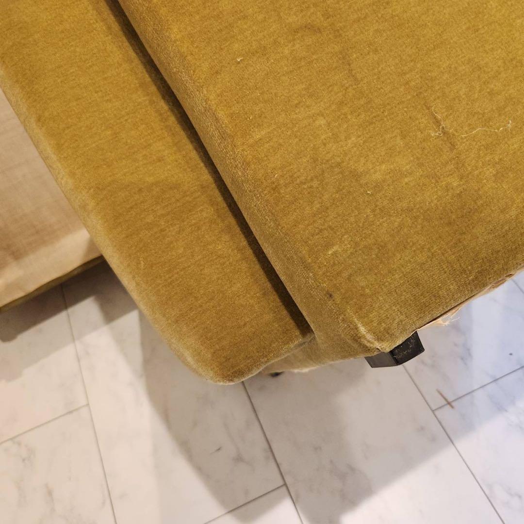 オールドカリモクkarimoku 1人掛けアームソファ1脚 ストライプ