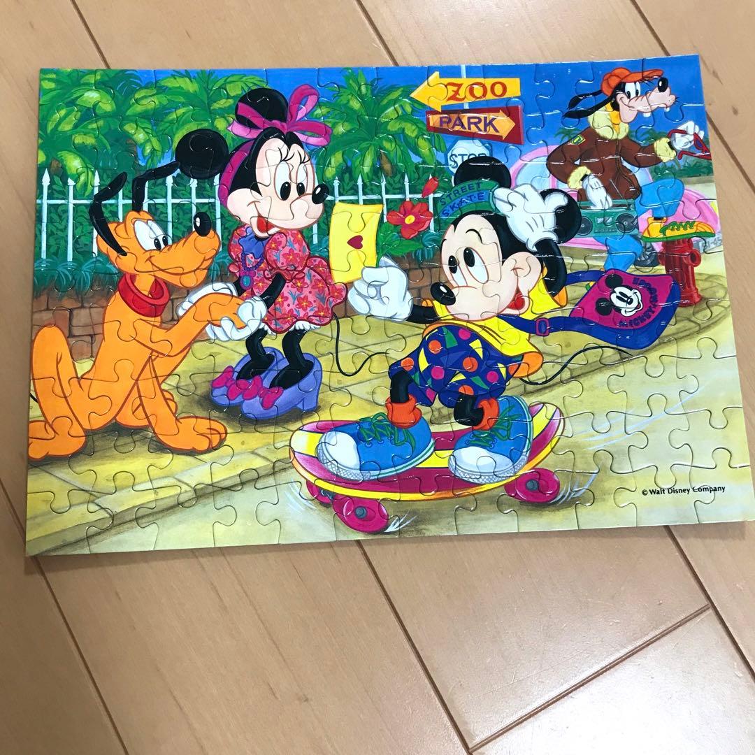 廃盤】レトロ ディズニー ミッキーミニー ジグソーパズル 完成品 2