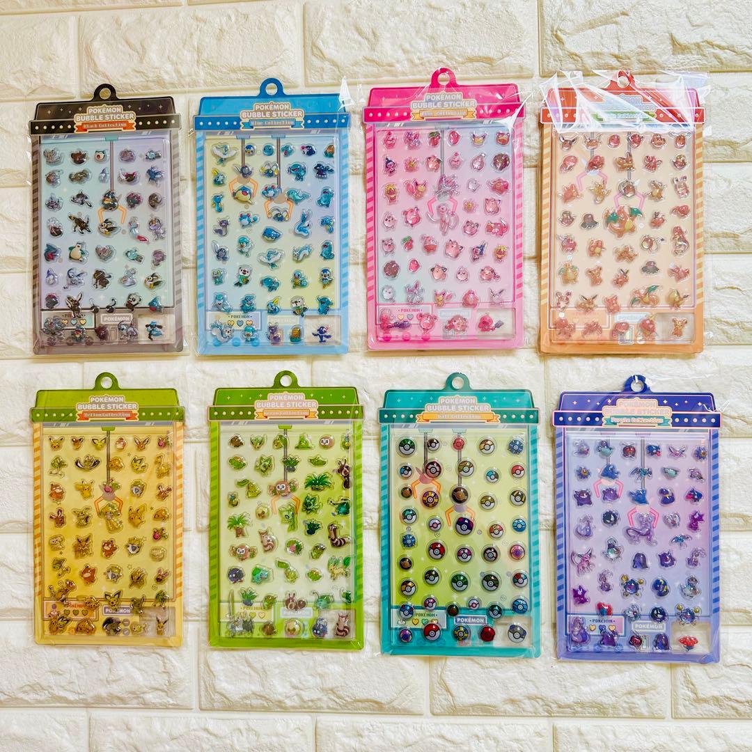 韓国限定 ポケモン ボンボンドロップ シール セット 正規品 8枚の通販