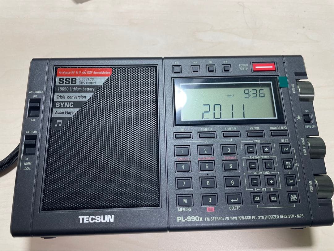 TECSUN BCL 短波ラジオ PL-990xとAN-03Lのセット - メルカリ