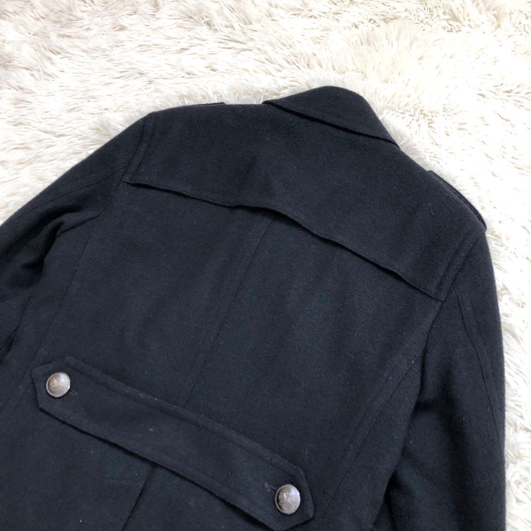 圧巻✨人気モデル バーバリーブラックレーベル ナポレオンコート ロゴ