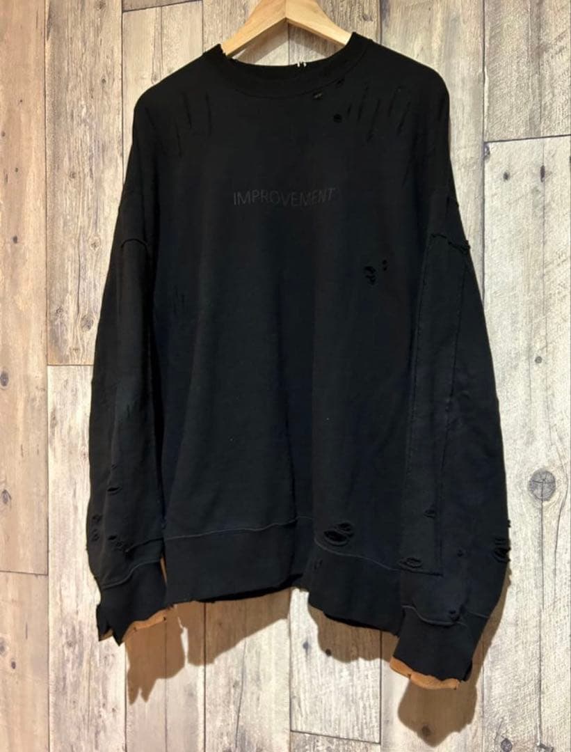 トップス stein OVERSIZED REBUILD SWEAT stein / シュタイン】OVERSIZED REBUILD SWEAT LS - DARK NAVY | 公式