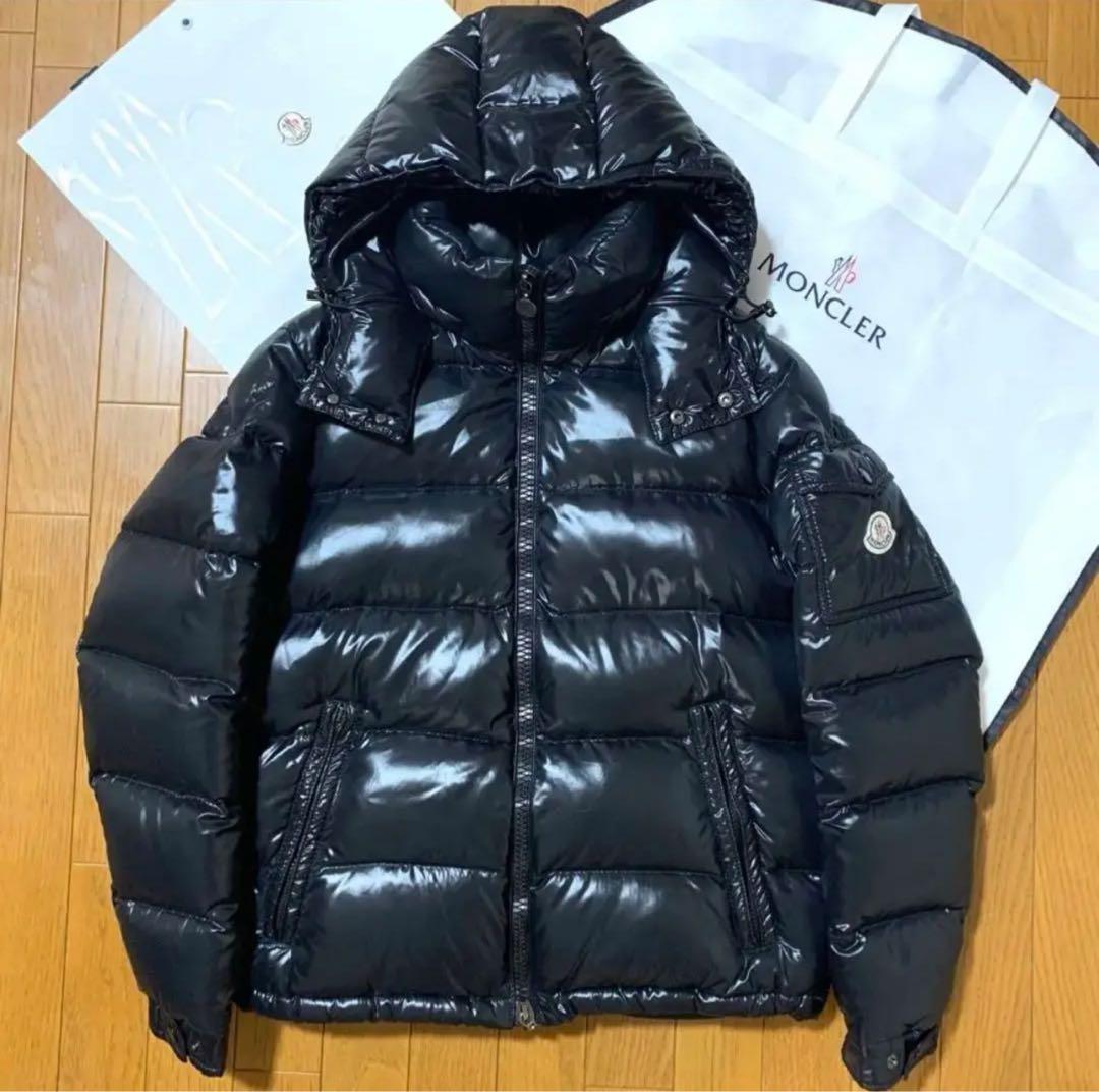 希少サイズ美品☆ モンクレール MAYA マヤ ブラック サイズ2 国内正規