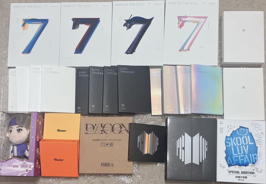 BTS アルバムセット グッズ　ポスターまとめ売り BTSビジュアルポスターK-1 No.1 アルミ製フレームセット